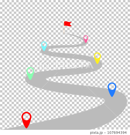 A roadmap to achieve your goals. Roads and map pointers. A roadmap to achieve your goals. Roads and map pointers. 107694394