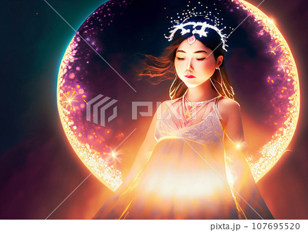 幻想的な天女 107695520