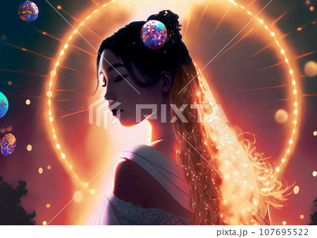 幻想的な天女 107695522