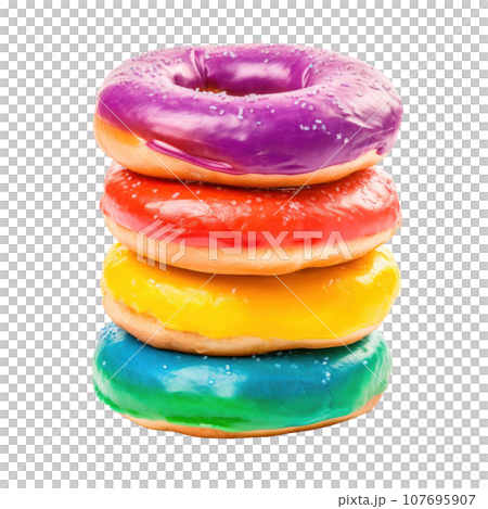 Rainbow bagel: Bagel dyed with bright colors, often with cream cheese 107695907