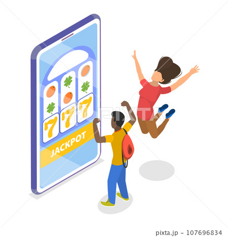 3D Isometric Flat Vector Set of Lottery Winners. Item 1 3D Isometric Flat Vector Set of Lottery Winners. Item 1 107696834