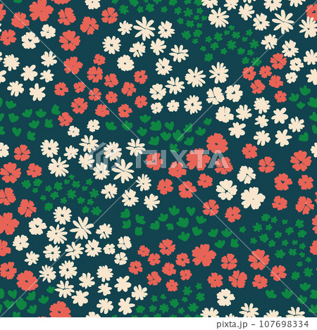 Blooming midsummer meadow seamless pattern. Flower background for fashion, wallpapers, print. Blooming midsummer meadow seamless pattern. Flower background for fashion, wallpapers, print. 107698334