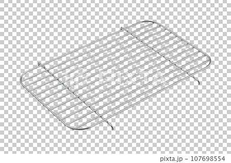 Empty metal grill rack Empty metal grill rack 107698554
