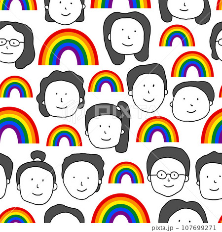 LGBTQ community seamless pattern 107699271