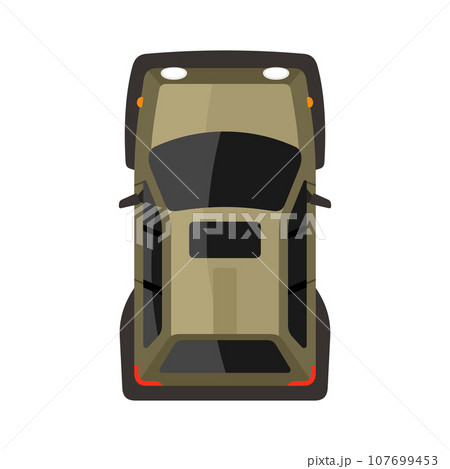 Jeep top view vector illustrationのイラスト素材 [107699453] - PIXTA