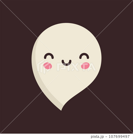 Cute ghost vector illustration Cute ghost vector illustration 107699497