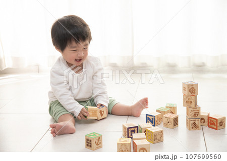 乳幼児 遊び 積み木 乳幼児 遊び 積み木 107699560