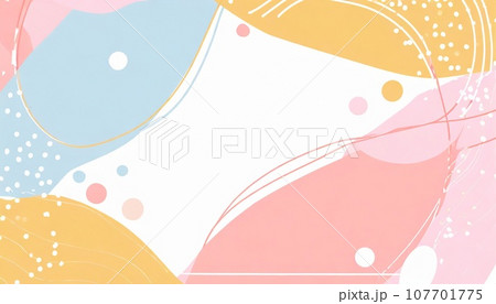 おしゃれな和風背景（パステルカラー） 107701775