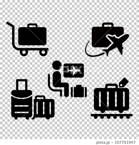 Travel icon pictogram set 107701947