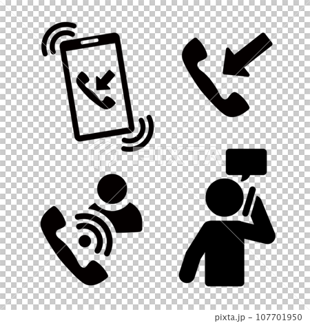 電話象形圖圖示集 107701950