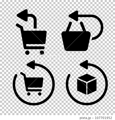 Shopping related pictogram illustration set Shopping related pictogram illustration set 107701952