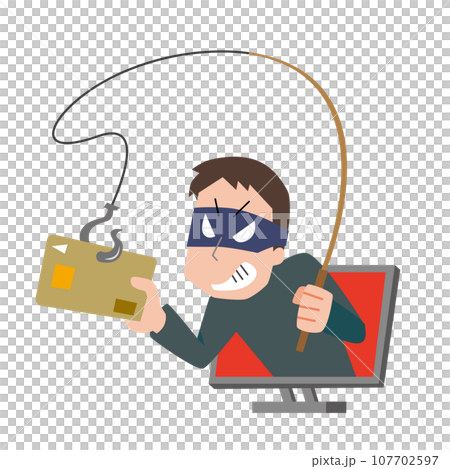 フィッシング詐欺のイメージイラストのイラスト素材 [107702597] - PIXTA