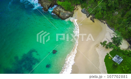Teluk Ijo or Green Bay, Banyuwangi, Indonesia. The hidden paradise on earth. Teluk Ijo or Green Bay, Banyuwangi, Indonesia. The hidden paradise on earth. 107702881