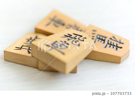 白背景と将棋の駒 107703733