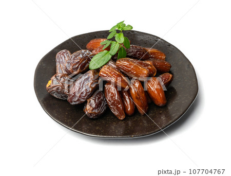 Big Dates Isolated. Date Palm Fruits 107704767