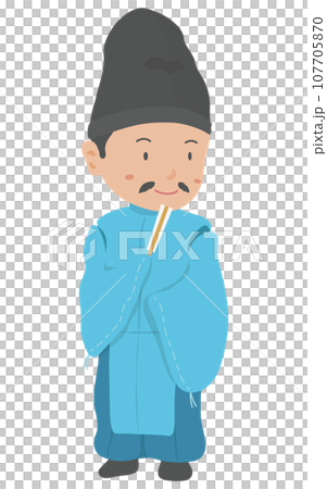 Heian period aristocratic kariginu 107705870