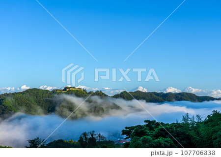 雲海 島根県 津和野 津和野城址 雲海 島根県 津和野 津和野城址 107706838