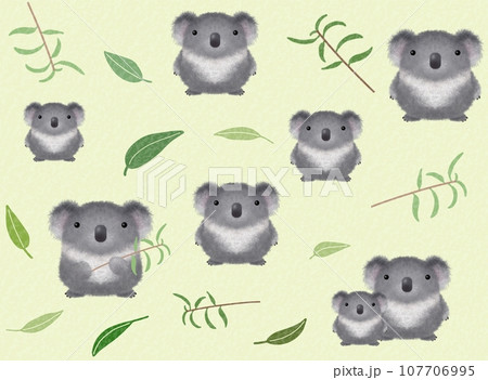 コアラのシームレスパターン　B-4 107706995