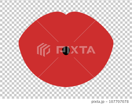 sexy red lips illustration material 107707078