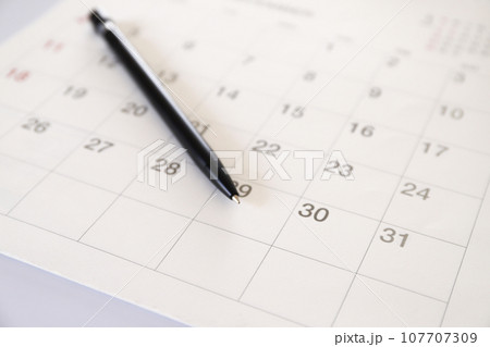 カレンダー　スケジュールイメージ 107707309
