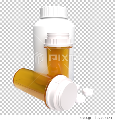 The dung on white background for Medicine or sci concept 3d rendering 107707424