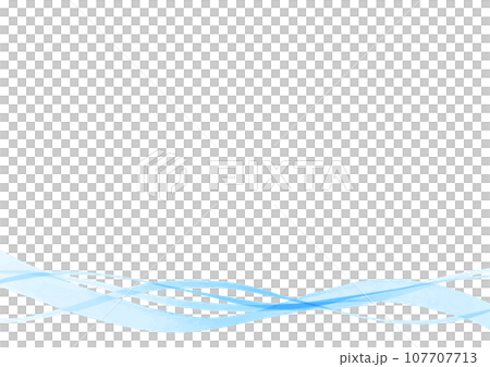 綺麗な青色のウェーブ背景 107707713