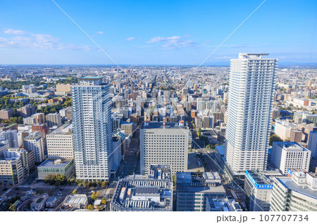 JRタワー展望室タワー・スリーエイトからの札幌の景色 JRタワー展望室タワー・スリーエイトからの札幌の景色 107707734