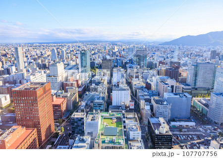 JRタワー展望室タワー・スリーエイトからの札幌の景色 JRタワー展望室タワー・スリーエイトからの札幌の景色 107707756