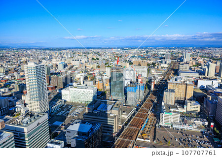 JRタワー展望室タワー・スリーエイトからの札幌の景色 107707761