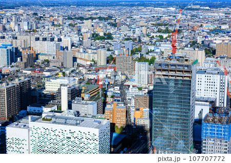 JRタワー展望室タワー・スリーエイトからの札幌の景色 JRタワー展望室タワー・スリーエイトからの札幌の景色 107707772
