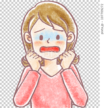 Pastel-like person_20s and 30s_young woman_pale Pastel-like person_20s and 30s_young woman_pale 107709272
