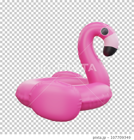 3d Playful Pink Flamingo Float 3d Playful Pink Flamingo Float 107709349