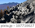 山梨県　日向山の紅葉と花崗岩 107710027