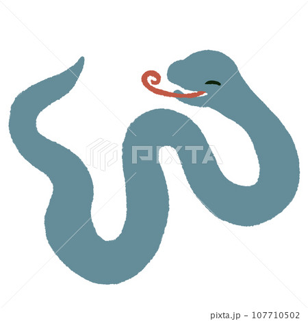 くねくねの蛇　笑顔の蛇 107710502