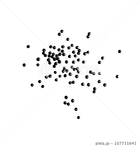 Black Lentils Icon, Dry Scattered Beluga Lentil Grains Silhouette, Dal Symbol, Daal Sign, Dhal Pictogram 107711641