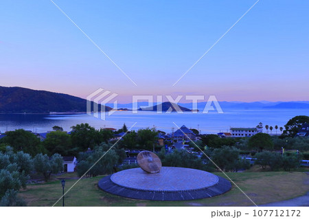 小豆島オリーブ公園から見た風景 香川県 小豆島オリーブ公園から見た風景 香川県 107712172