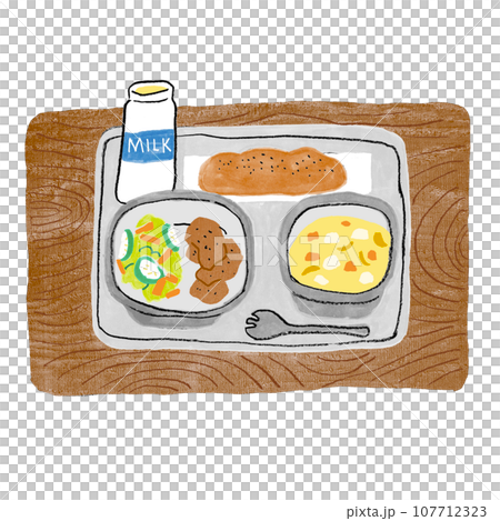 日本の懐かしい学校の給食 日本の懐かしい学校の給食 107712323