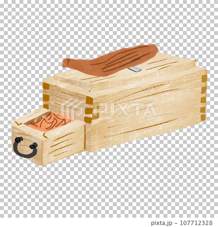 木製の削り器で削ったかつお節 107712328