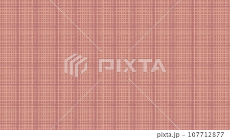 【秋イメージカラー】ランチョンマットのような細かい格子柄のパターンイラスト素材【16:9】 107712877