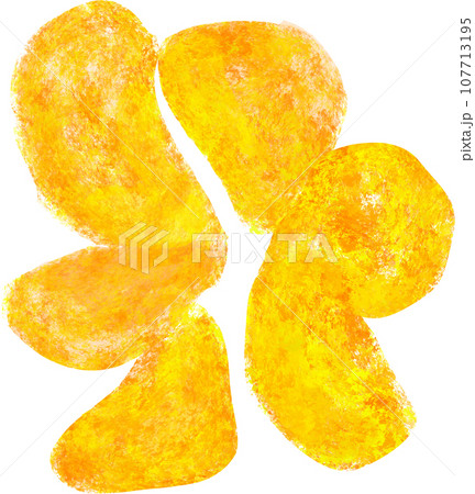 ポテトチップスのイラスト 107713195