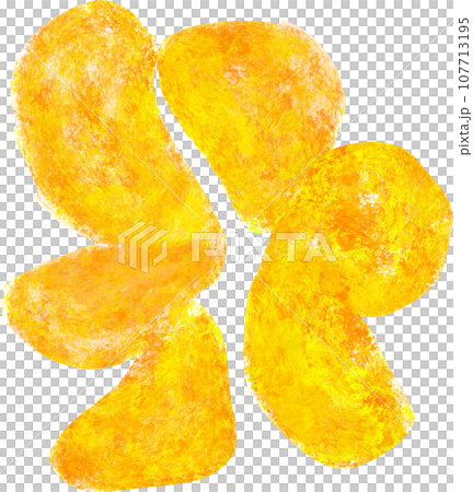 ポテトチップスのイラスト 107713195