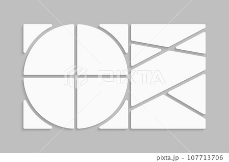 Template collage of ten frames, images, photo 107713706