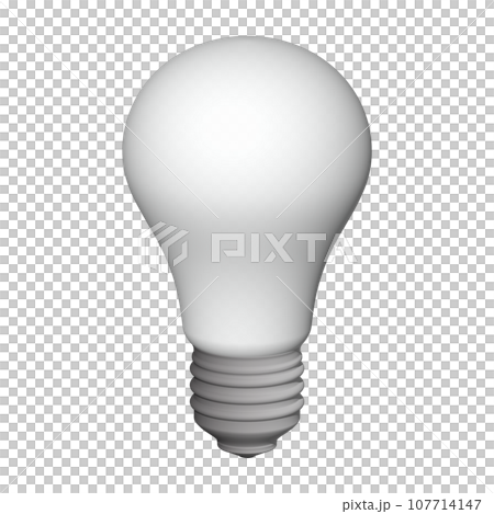 3d illustration light bulb 107714147
