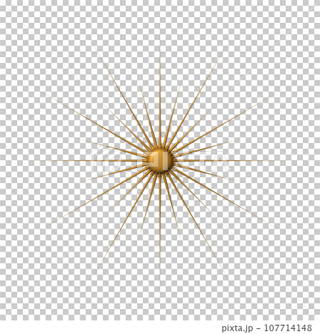 Golden sparkle 3d symbol 107714148