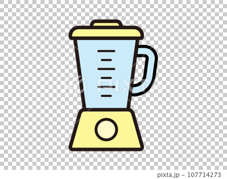 シンプルでかわいいミキサーのイラスト 107714273