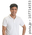 Smart Indian man in white 107714353