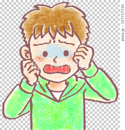 蠟筆畫風格 person_小學生_boy_pale 蠟筆畫風格 person_小學生_boy_pale 107717330