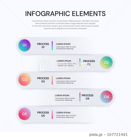 Vector infographic label design with icons. Vector infographic label design with icons. 107721481