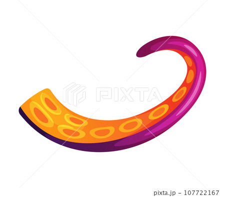 Octopus Tentacle as Limb of Ocean Creature Vector Illustration Octopus Tentacle as Limb of Ocean Creature Vector Illustration 107722167