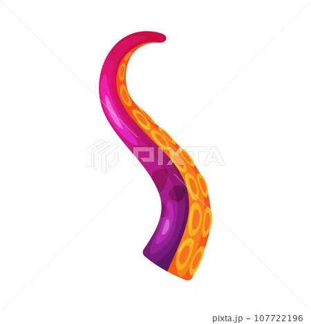 Octopus Tentacle as Limb of Ocean Creature Vector Illustration Octopus Tentacle as Limb of Ocean Creature Vector Illustration 107722196